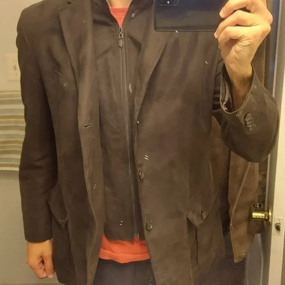 Brown blazer/jacket (Large) - Picture 2 of 12